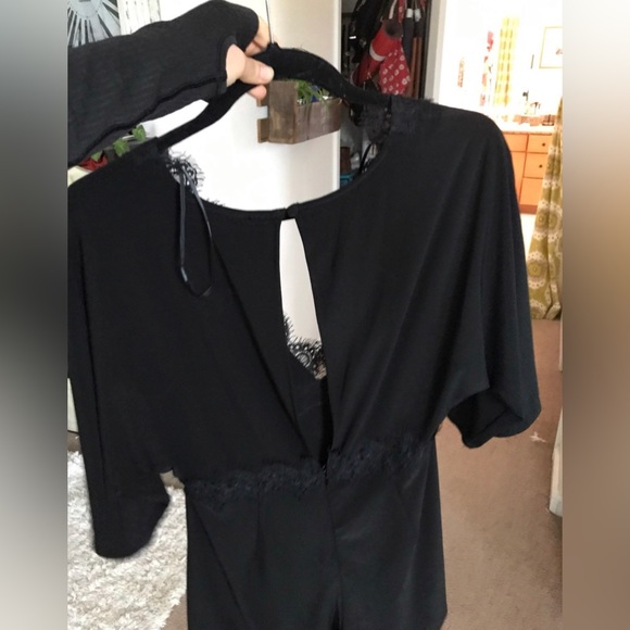 Black Lace Romper - Picture 2 of 5